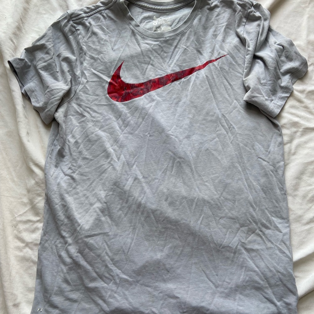 Grey Nike athletic top